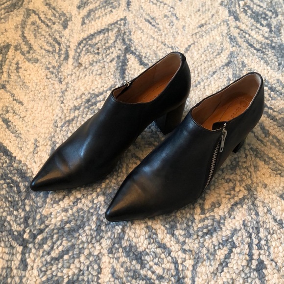 Corso Como Shoes - Corso Como Leather Zip Booties